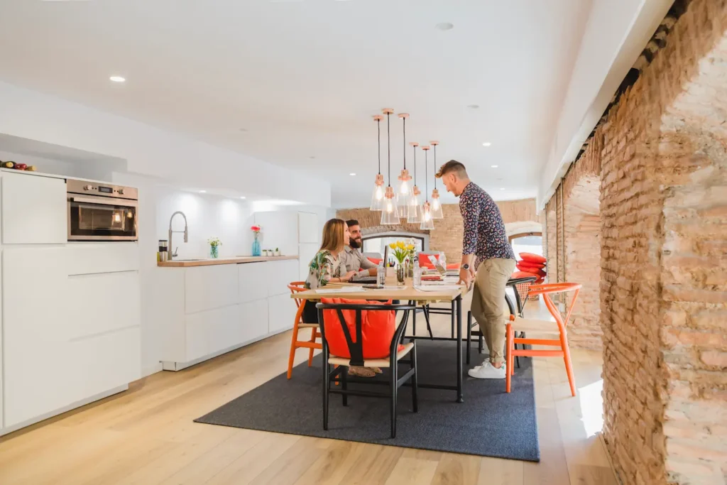 Open consept kitchen with table